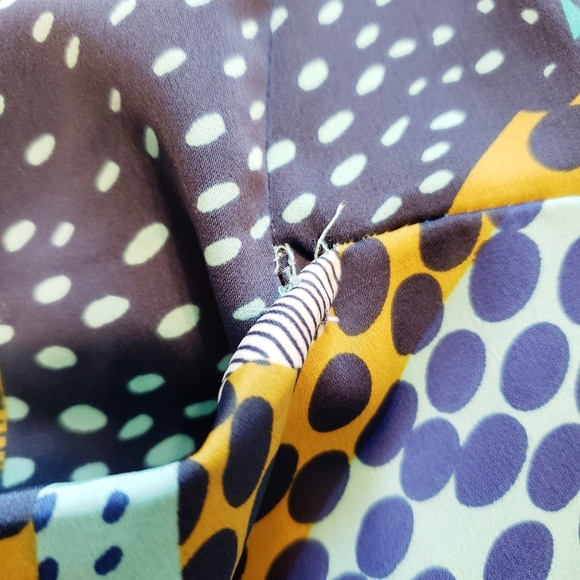 ⚡FREE WITH purchase ⚡ABSTRACT PRINT POCKETED SHIFT MID LENGTH DRESS - Picture 13 of 13